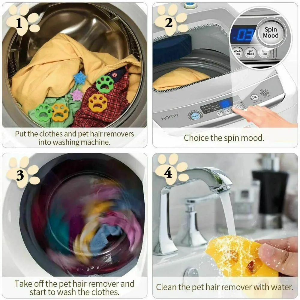 2Pcs Pet Hair Remover | Floating Fur Catcher for Laundry | Dog & Cat Lint Trap