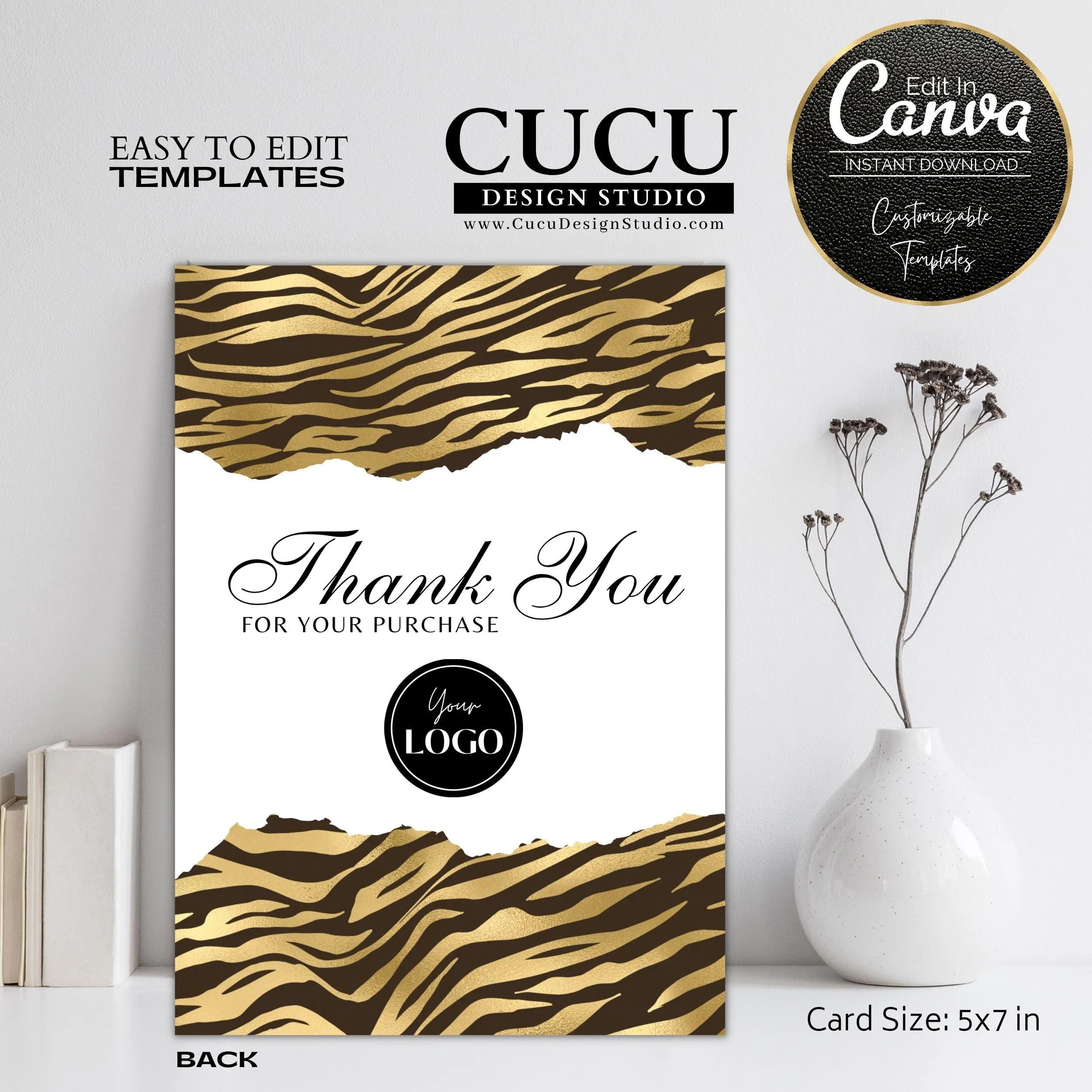 Animal Small Business Thank You Template