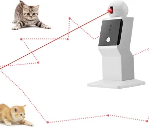 Automatic Cat Laser Toy - Interactive Red Dot Exercising Fun