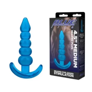 Blue Line 4.5" Medium Beaded Plug
