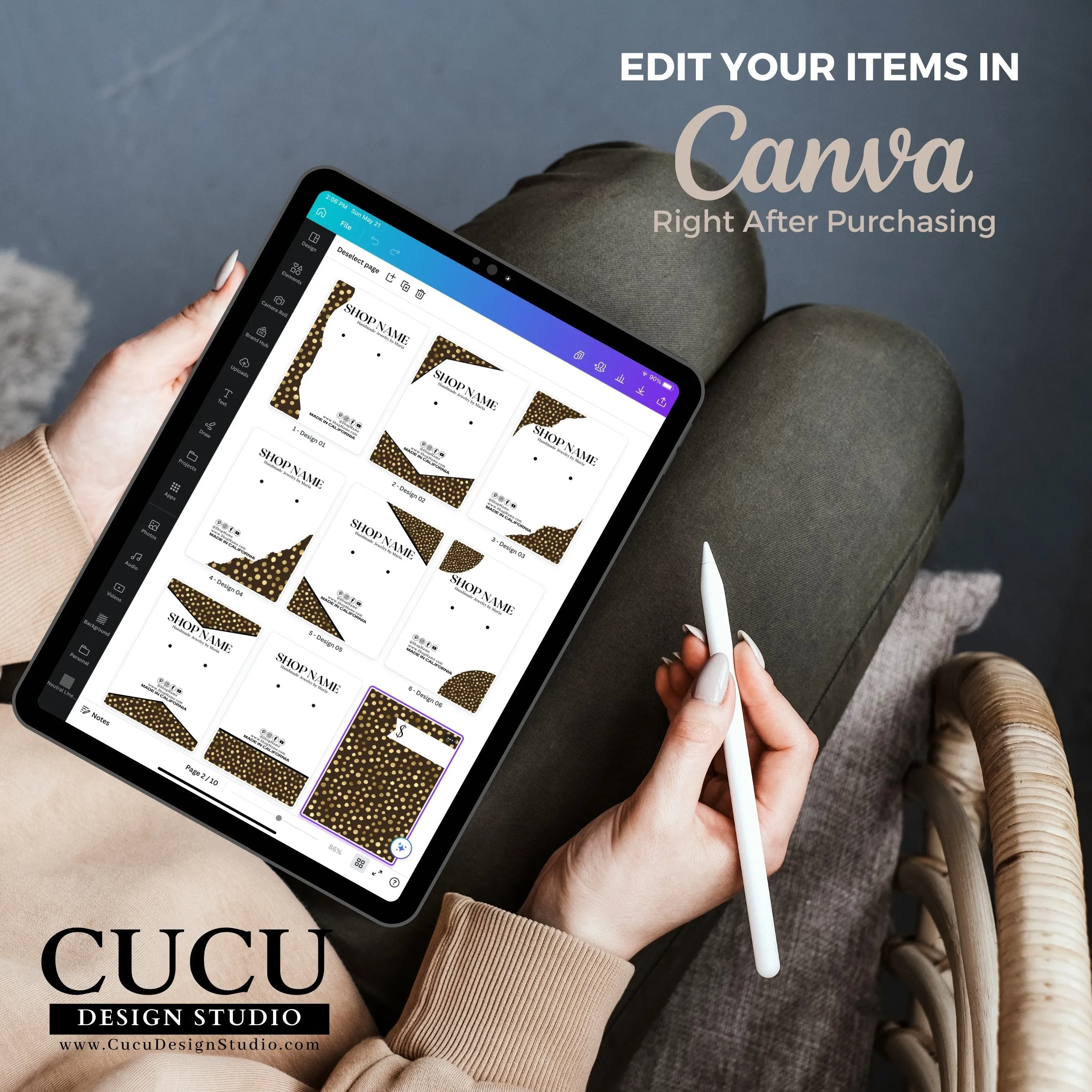 Canva Jewelry Holder