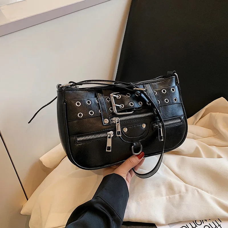 Convenient Trendy Square Buckle Bag