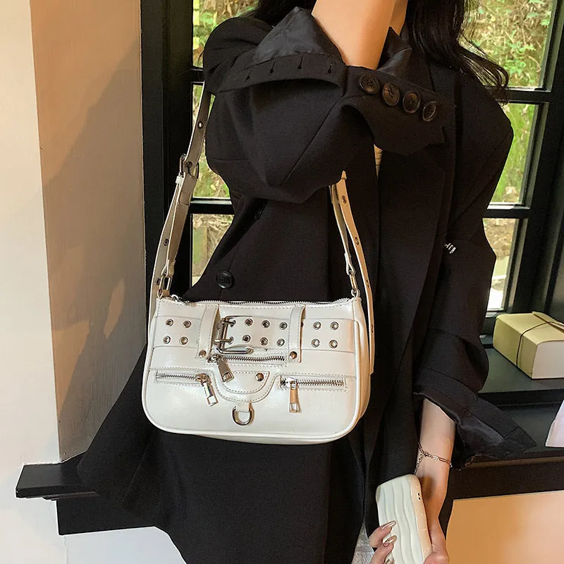 Convenient Trendy Square Buckle Bag