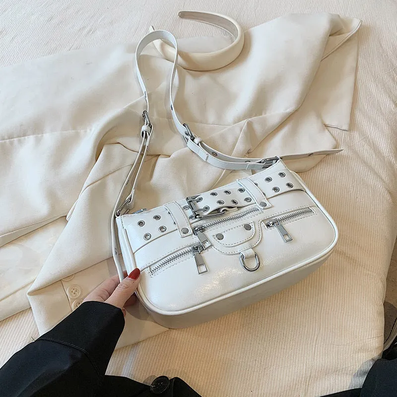 Convenient Trendy Square Buckle Bag