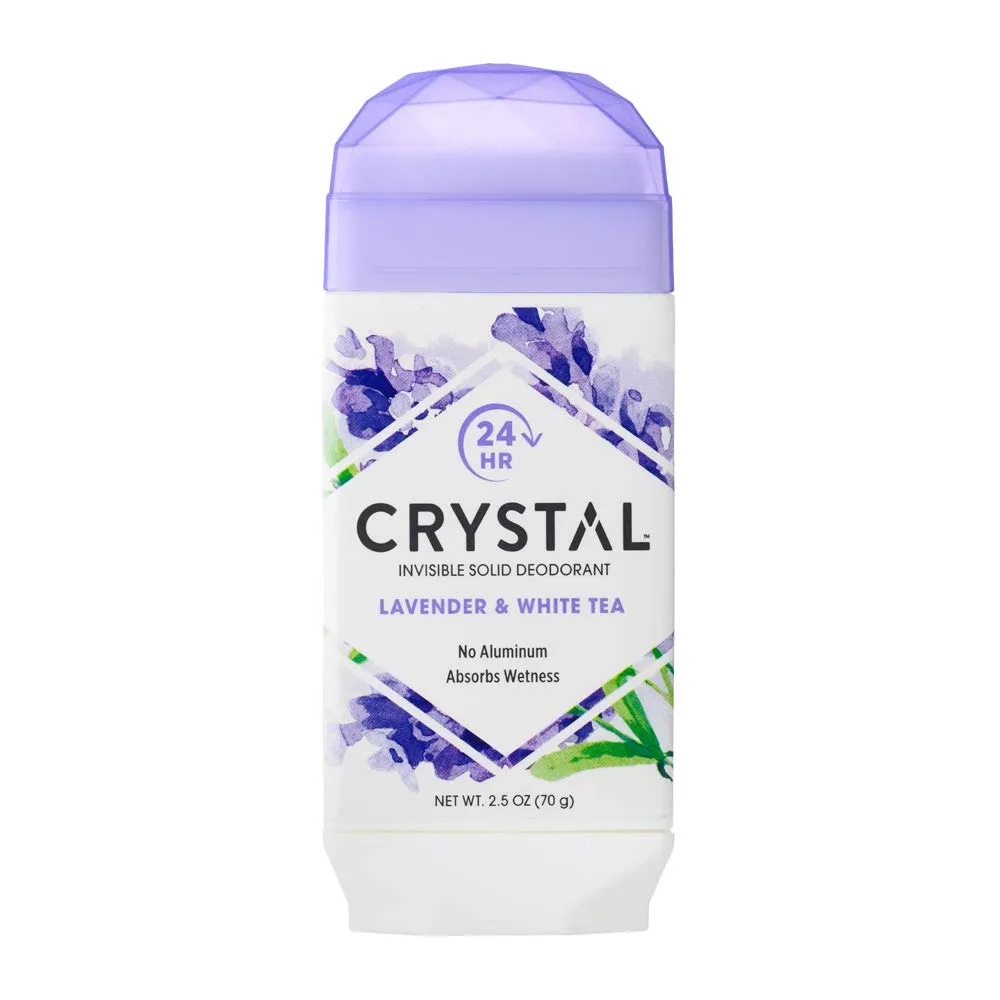 Crystal Invisible Solid Deodorant- Body Deodorant, Chamomile and Green Tea, 2.5 Ounce