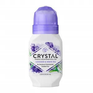 CRYSTAL - Mineral Deodorant Roll-On, Lavender & White Tea - 2.25 fl. oz. (66 ml)