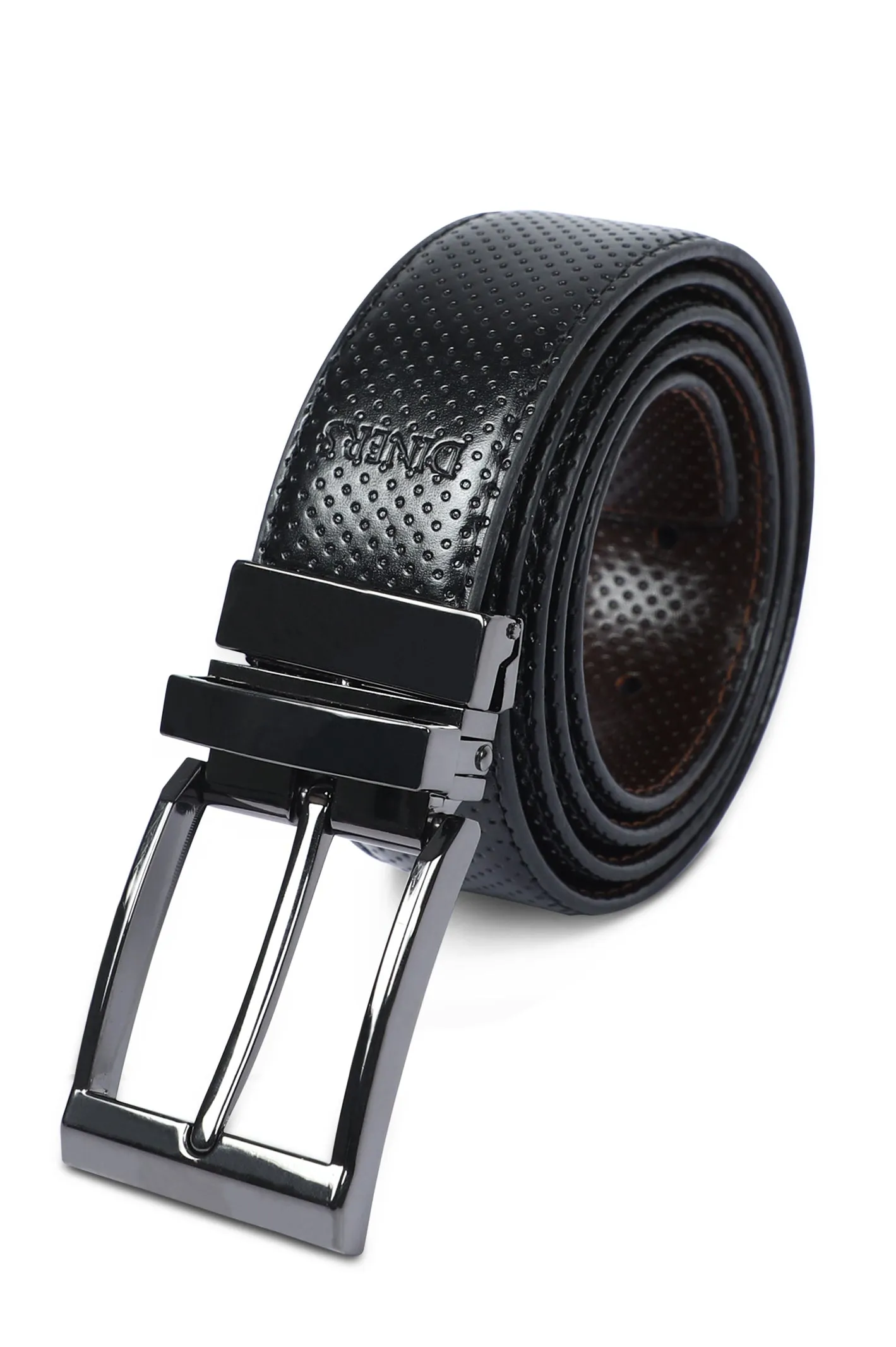 Men's Double sided Belt SKU: IE01-BLACK & BROWN