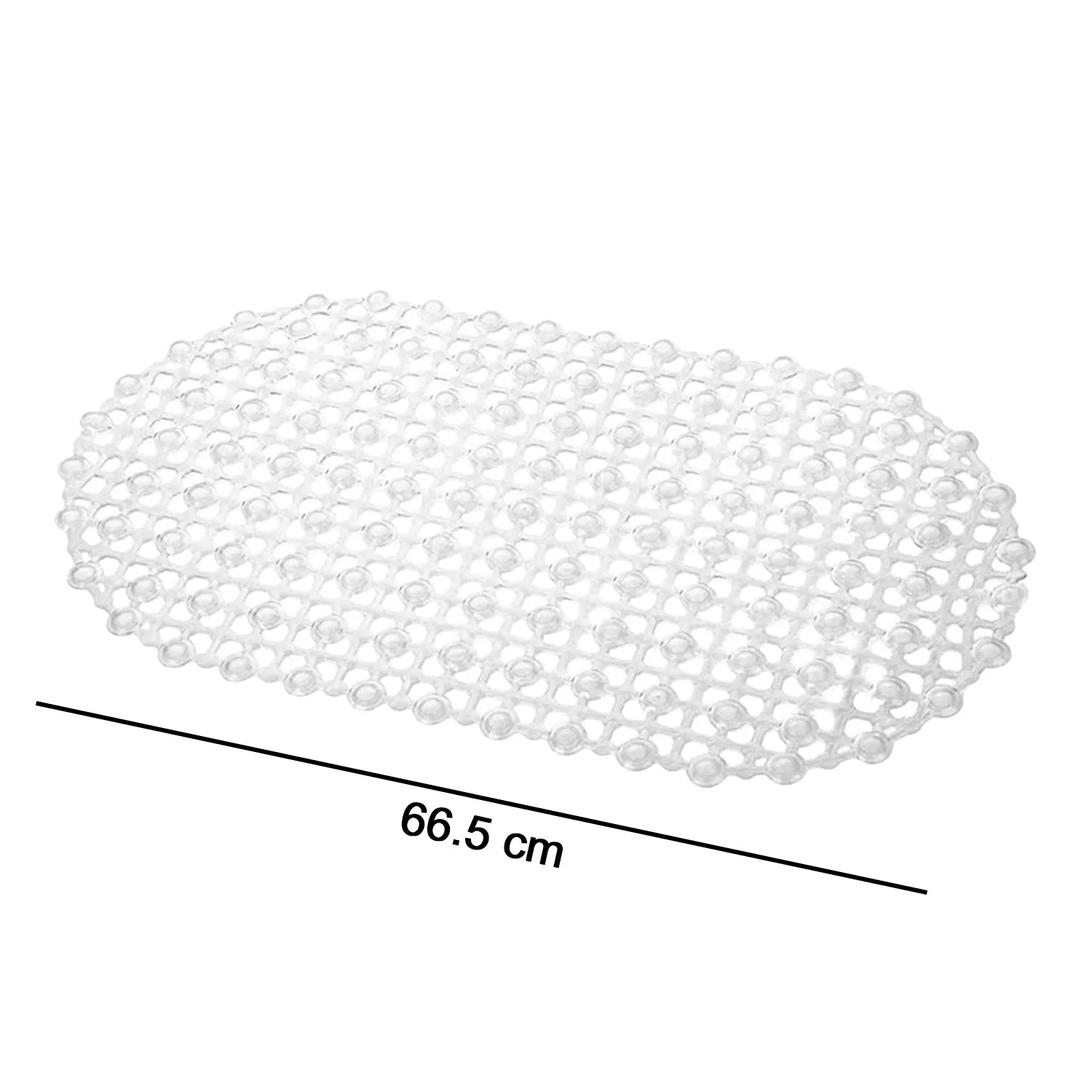 Nonslip Soft Rubber Bath Mat for Bathtub and Shower, Anti Slip Bacterial Anti Bacterial Machine Washable PVC Bath Mat