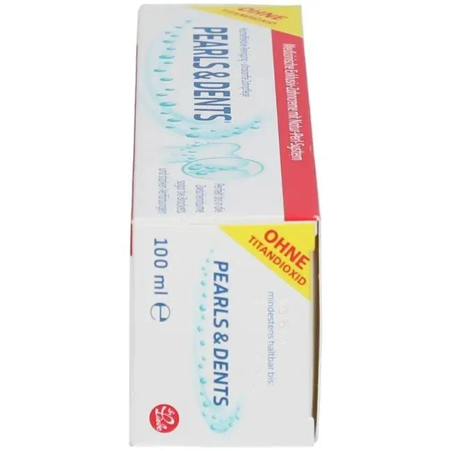 PEARLS & DENTS exclusive toothpaste without titanium dioxide