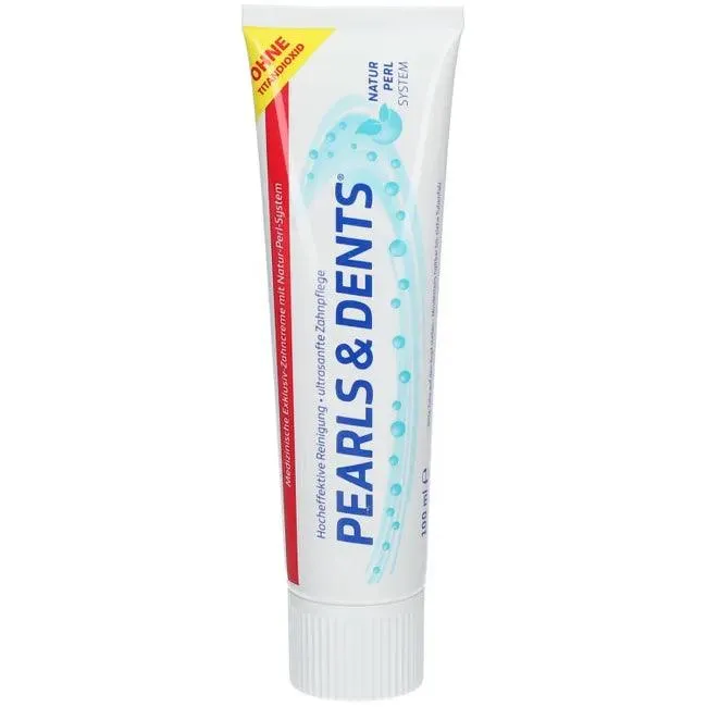 PEARLS & DENTS exclusive toothpaste without titanium dioxide