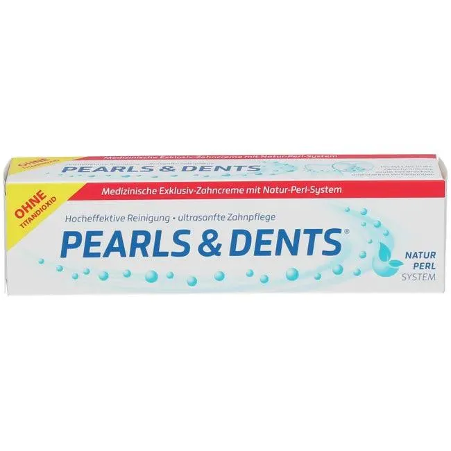 PEARLS & DENTS exclusive toothpaste without titanium dioxide