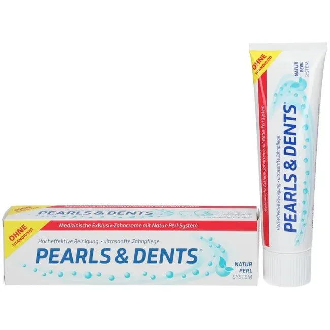 PEARLS & DENTS exclusive toothpaste without titanium dioxide