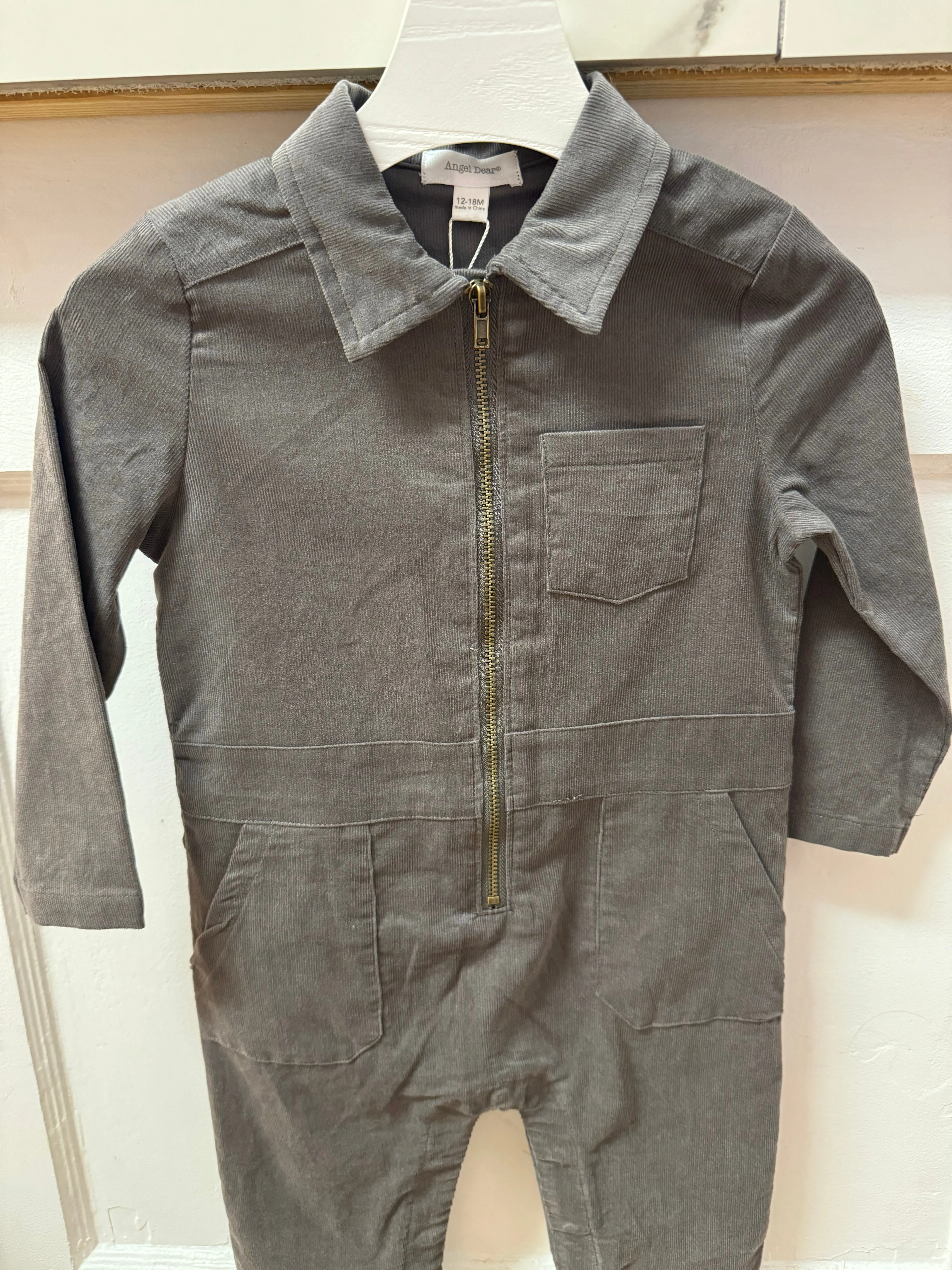 Retro Jumpsuit- Charcoal