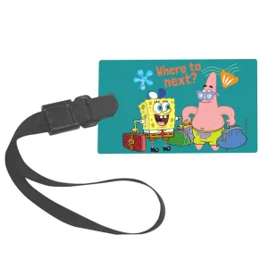 SpongeBob SqaurePants Where To Next Luggage Tag