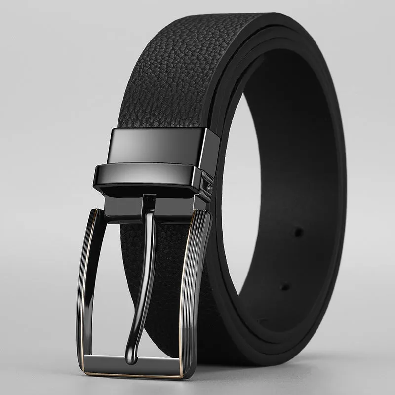 Two-color Double-sided Men's Rotatable Belt