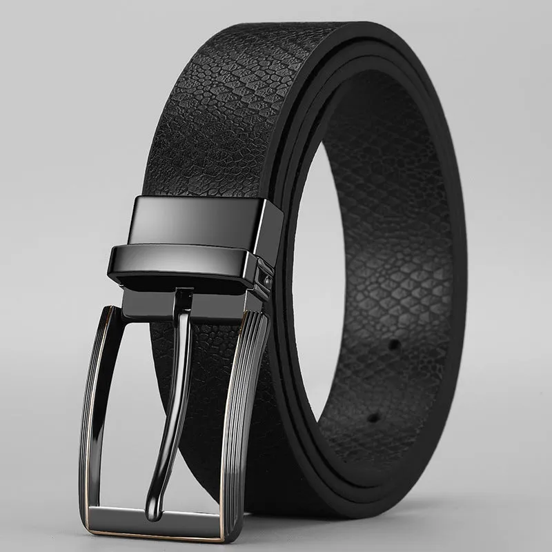 Two-color Double-sided Men's Rotatable Belt