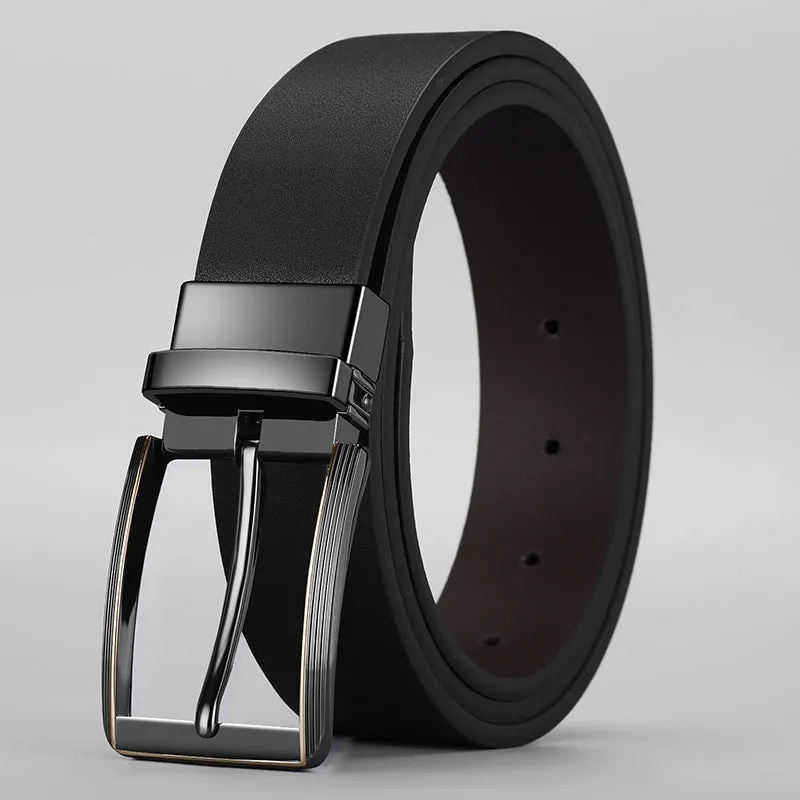 Two-color Double-sided Men's Rotatable Belt
