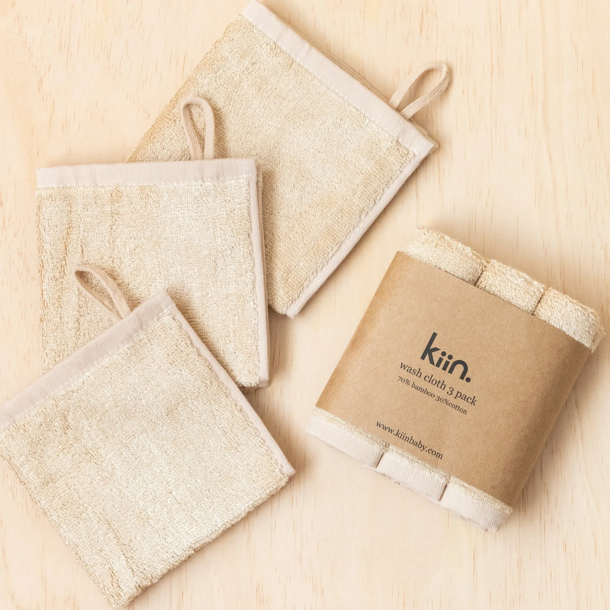 Wash Cloth 3 Pack - Oat
