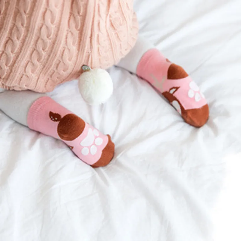 Zoo Deer Non-Slip Socks V1140